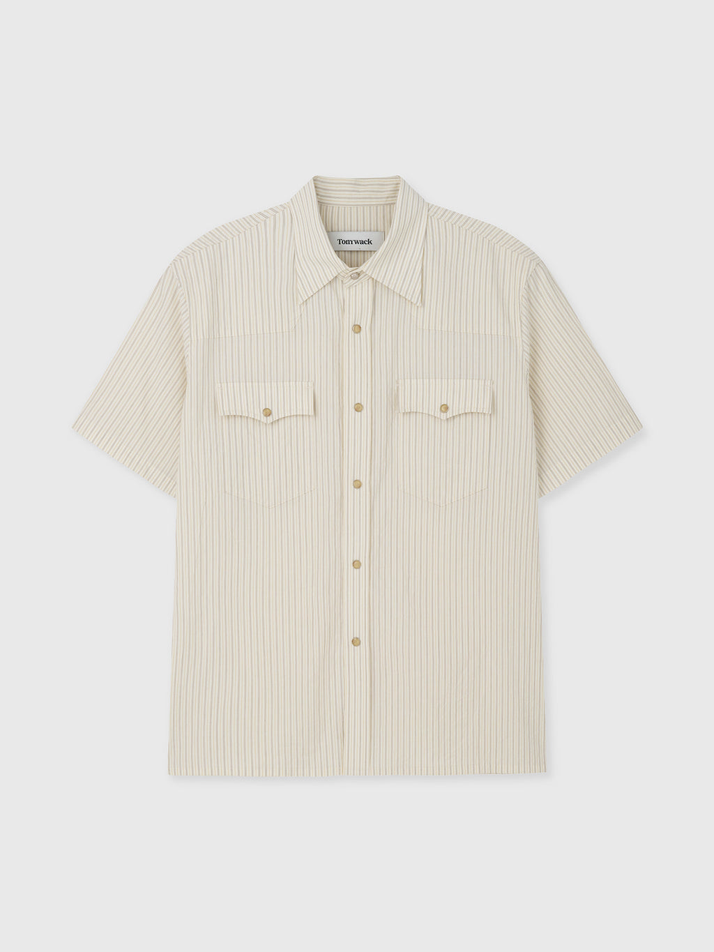 Tonywack - Striped Cotton Western Shirt (Ecru) product image 11 | TRAB K-Fashion Australia