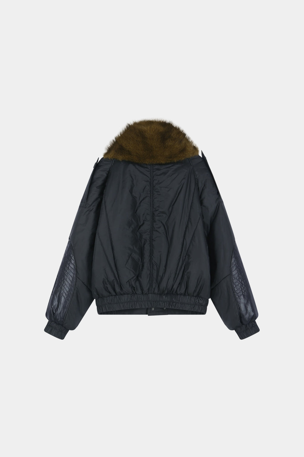 Andersson Bell - Fur Shawl Collar Puffer Jacket (Black) product image 14 | TRAB K-Fashion Australia