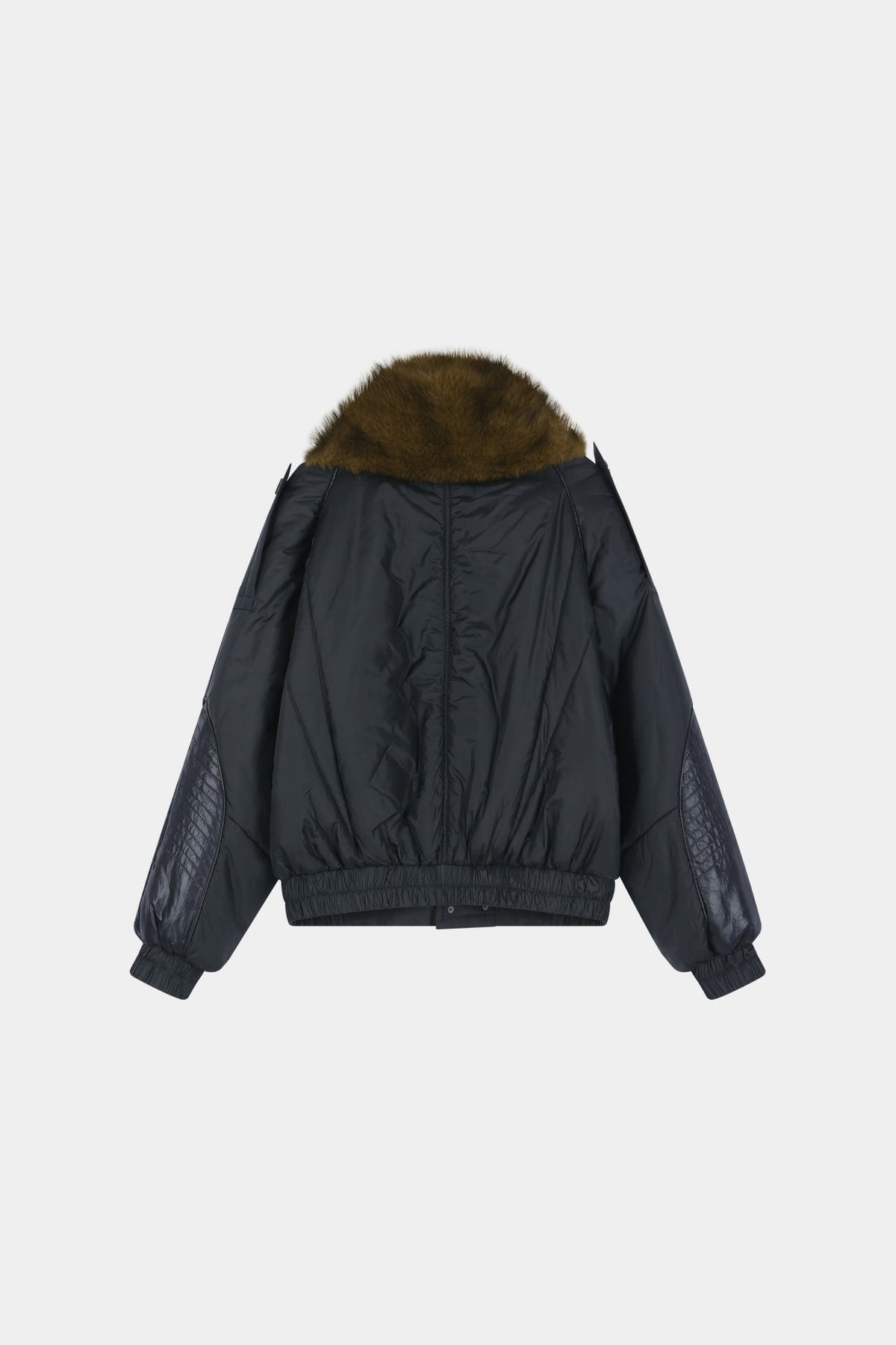 Andersson Bell - Fur Shawl Collar Puffer Jacket (Black) product image 14 | TRAB K-Fashion Australia