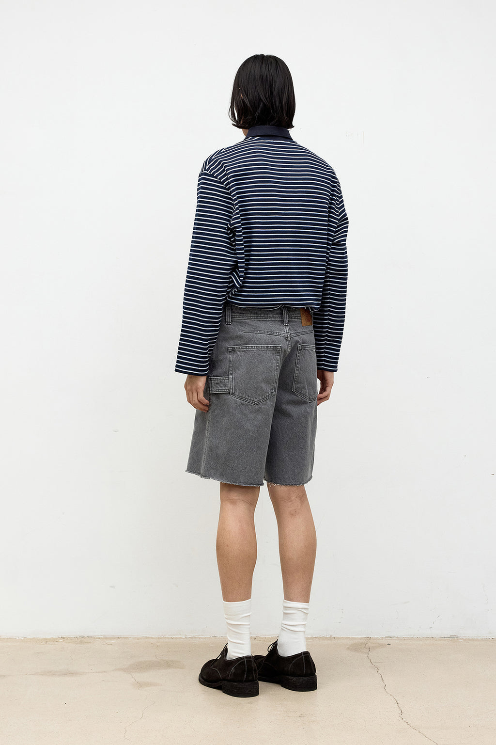 Coor - Multi-Stripe Pique Polo Shirt (Navy) product image 4 | TRAB K-Fashion Australia