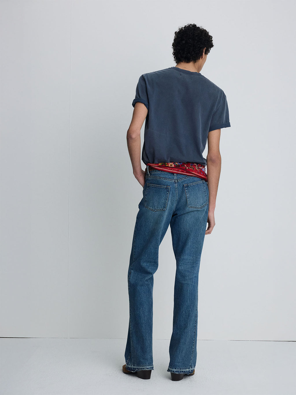 Tonywack - Garment-Dyed Sound Bar T-Shirt (Faded Navy) product image 4 | TRAB K-Fashion Australia