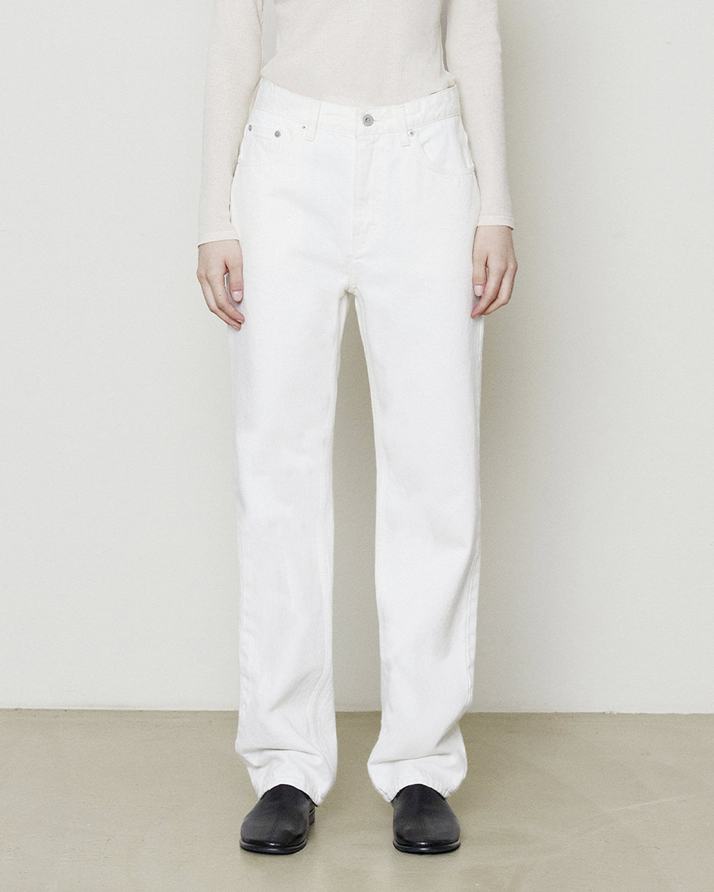 Brownyard - 5p Straight Denim (Ecru) product image 1 | TRAB K-Fashion Australia