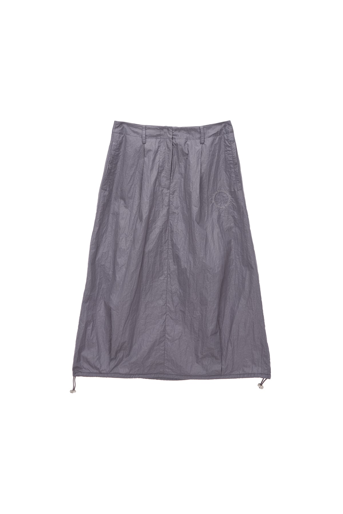 Matin Kim - Glossy Volume Midi Skirt (Black) product image 11 | TRAB K-Fashion Australia