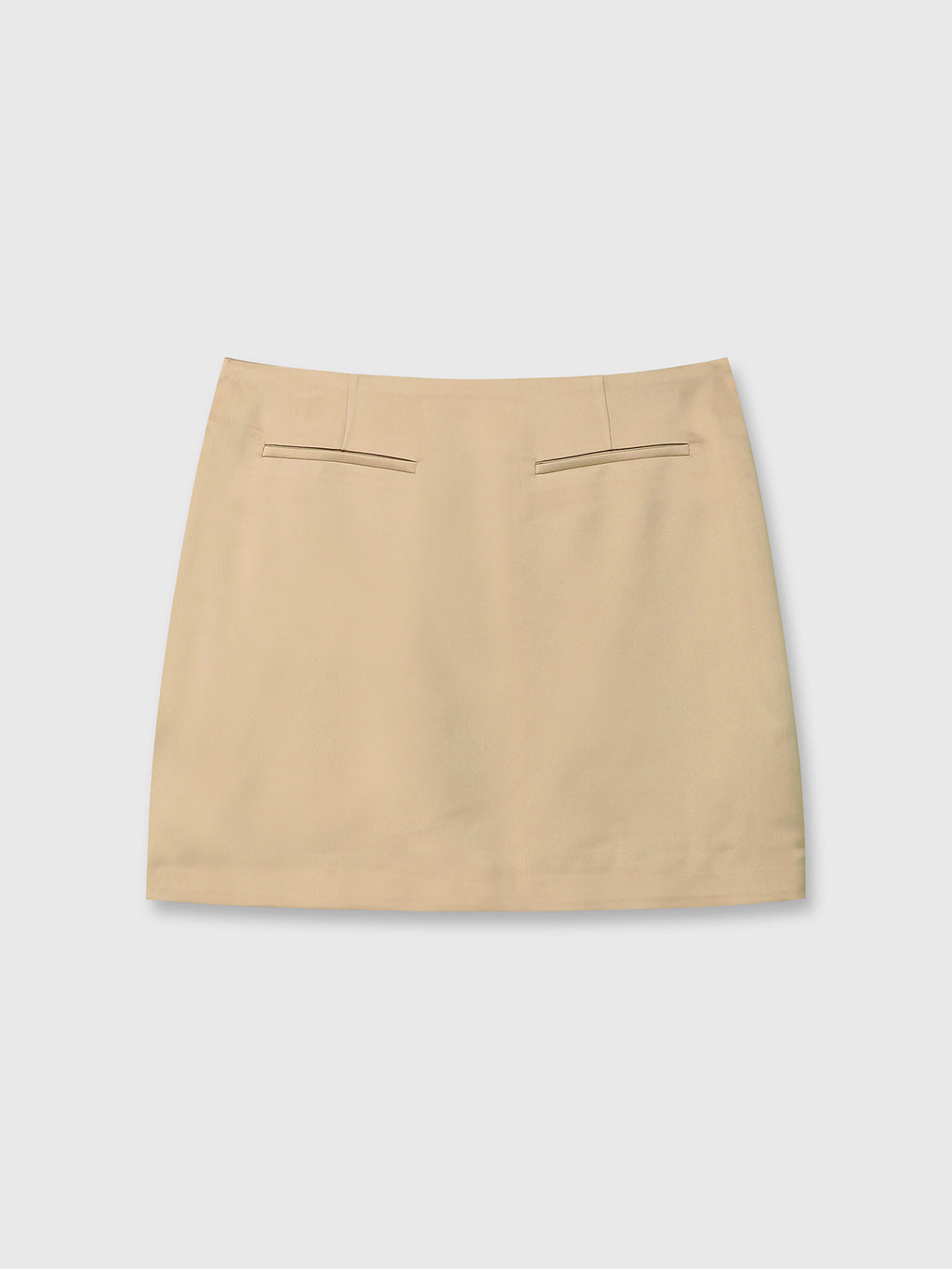 Tonywack - Satin Low-Waist Miniskirt (Golden Sand) product image 8 | TRAB K-Fashion Australia