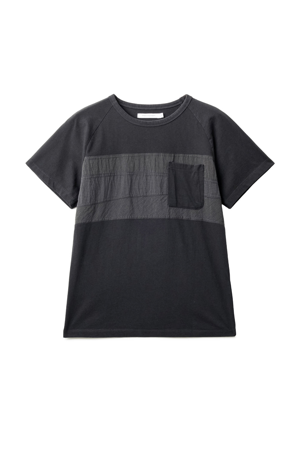 Hatchingroom - Patchwork Ringer Tee (Charcoal) product image 1 | TRAB K-Fashion Australia