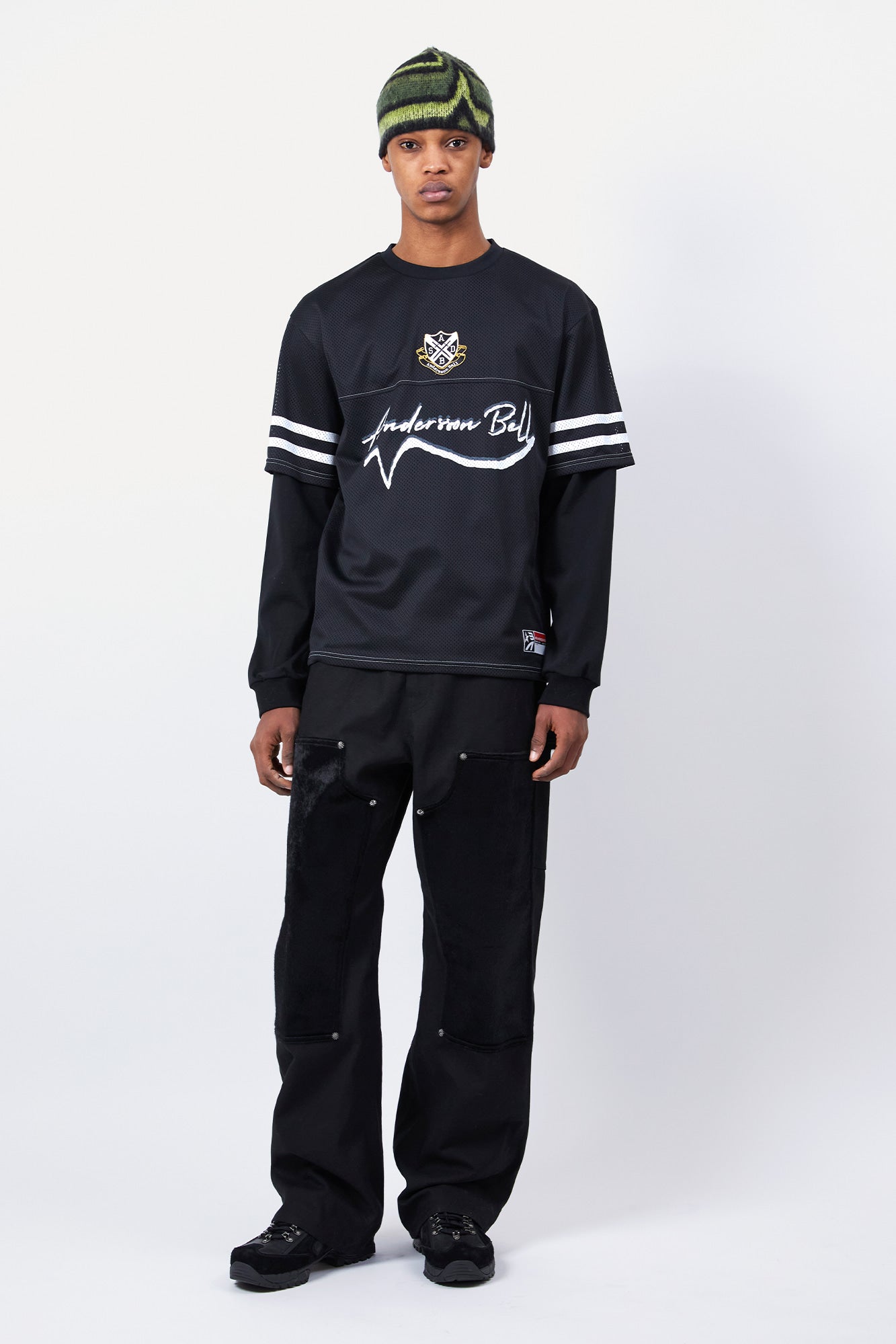 Andersson Bell - Football Layered Long Sleeve T-Shirt (Black) product image 2 | TRAB K-Fashion Australia