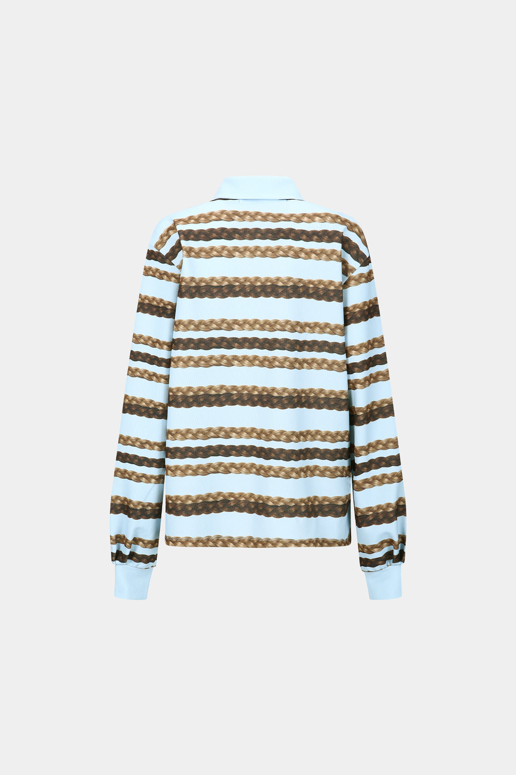 Andersson Bell - Hair Braid Stripe Collar T-Shirt (Blue) product image 11 | TRAB K-Fashion Australia
