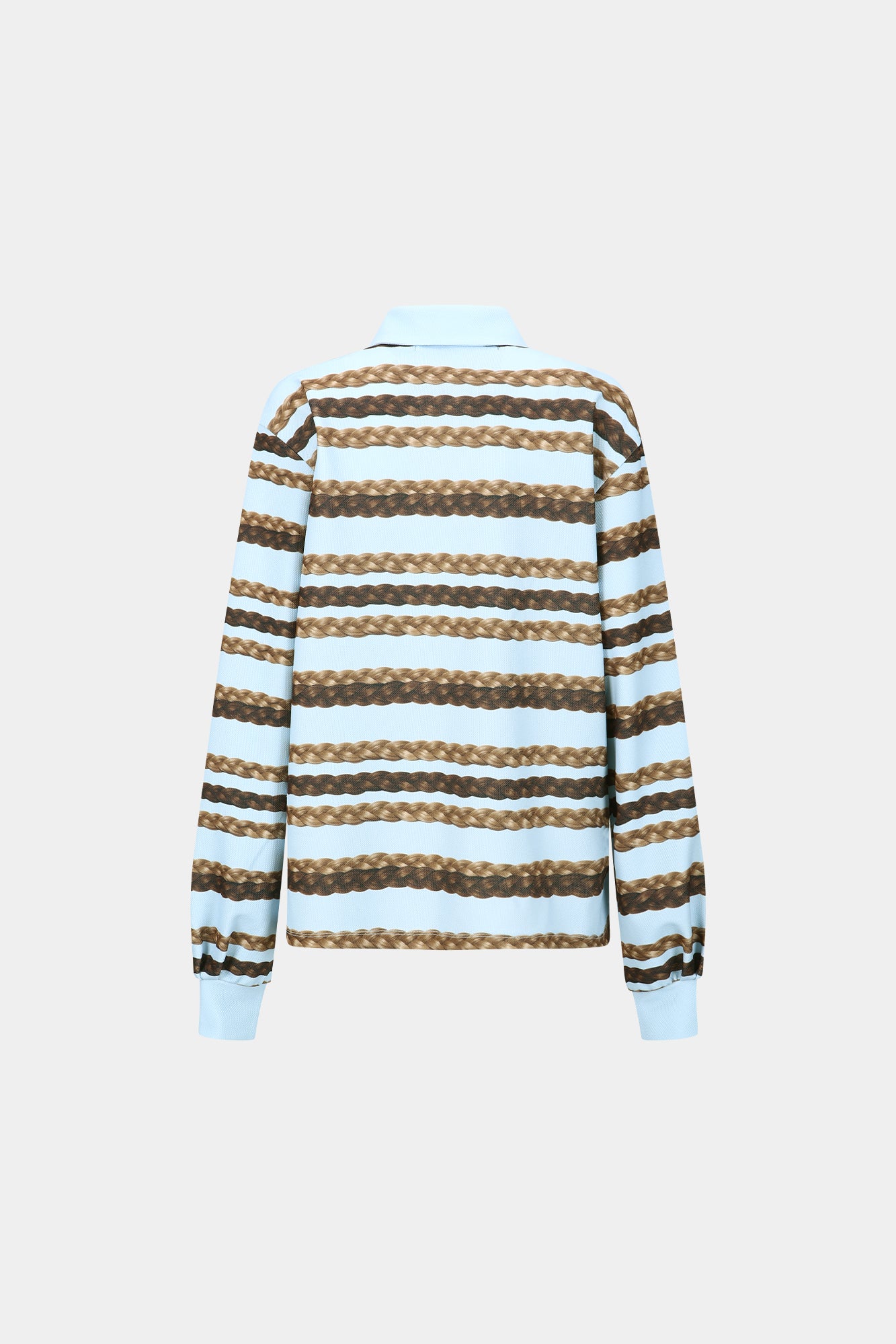 Andersson Bell - Hair Braid Stripe Collar T-Shirt (Blue) product image 11 | TRAB K-Fashion Australia