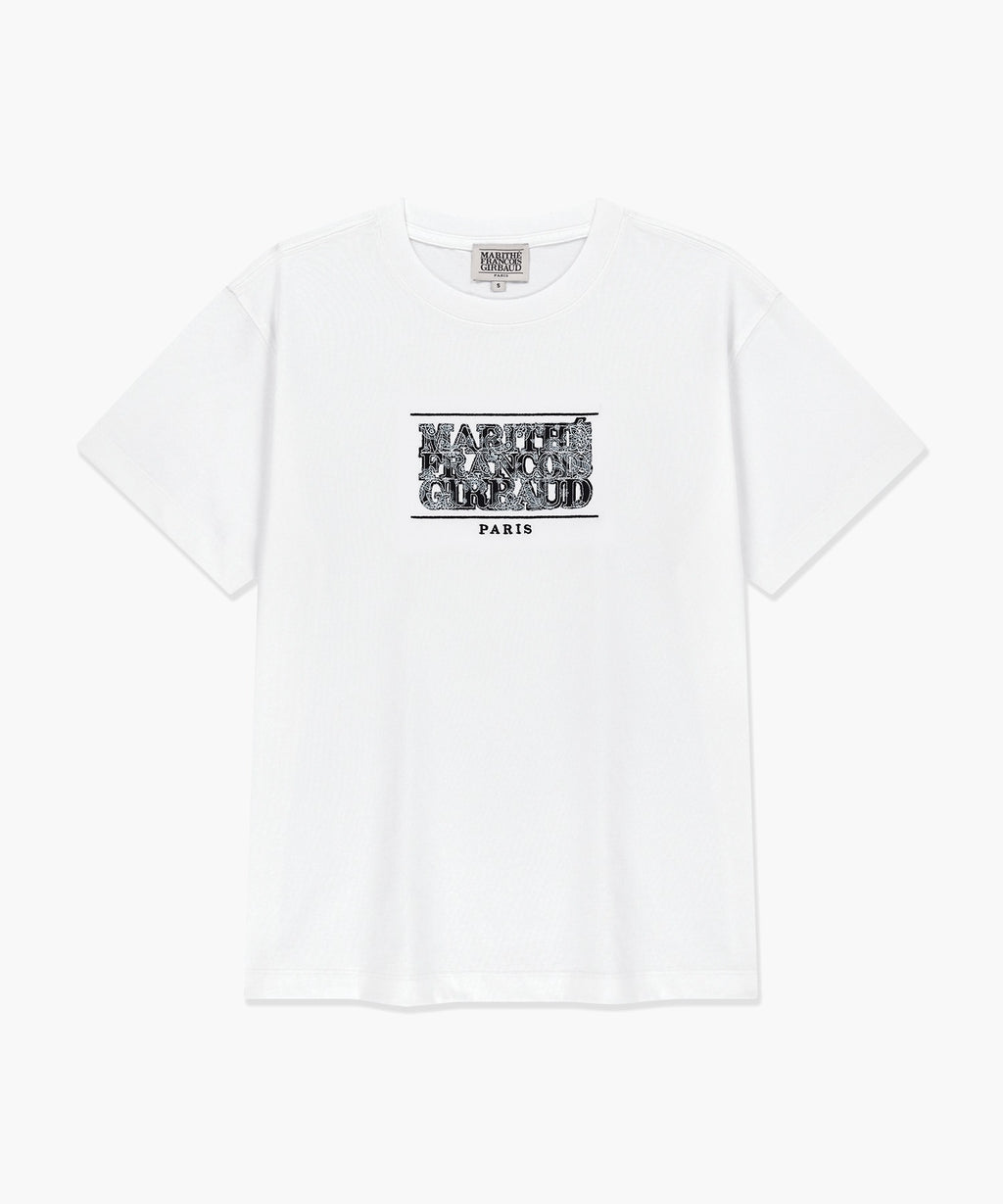 Marithe & Francois Girbaud - Bandana Classic Logo Tee (White) product image 1 | TRAB K-Fashion Australia