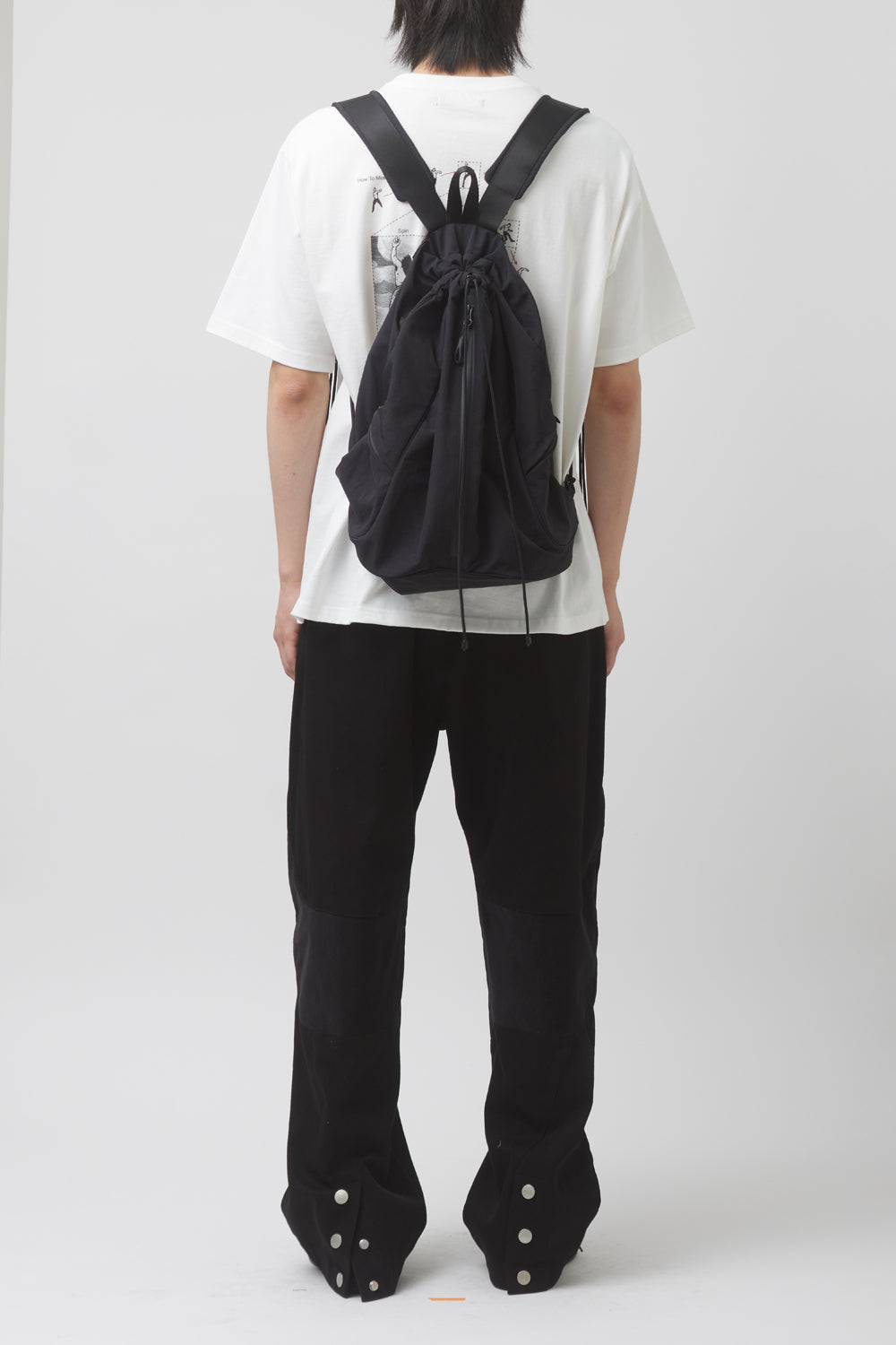 Hatchingroom - String Backpack Nylon (Black) product image 11 | TRAB K-Fashion Australia