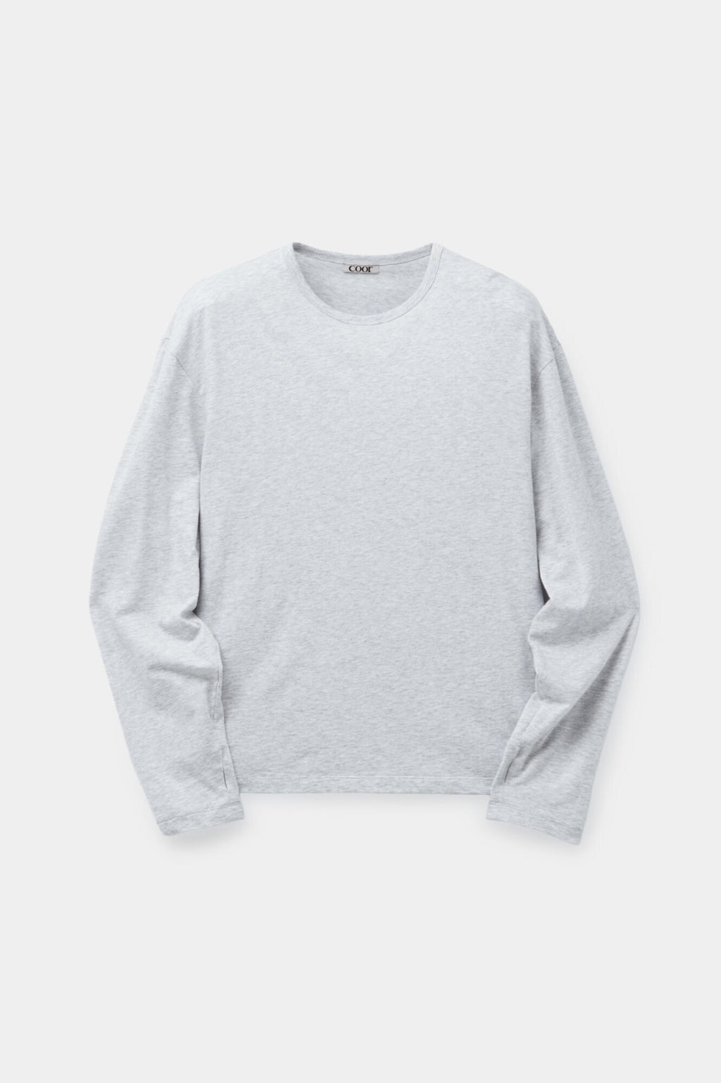 Coor - Lightweight Fingerhole Long Sleeve (Melange Light Gray) product image 1 | TRAB K-Fashion Australia