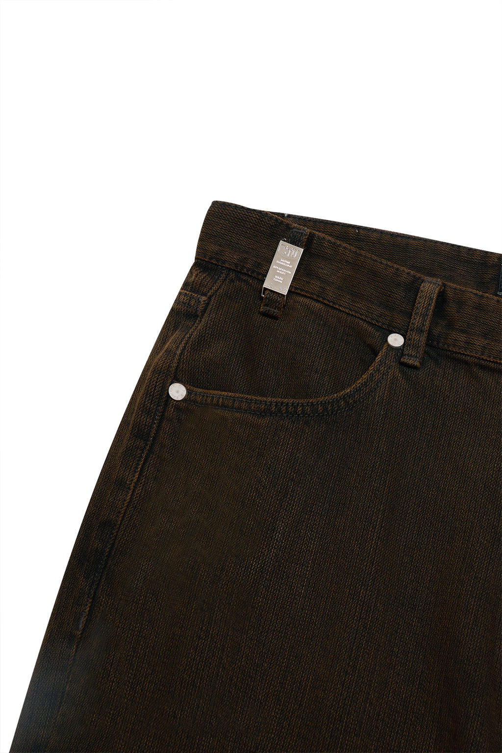 Stu - Straight Denim Pants (Brown) product image 14 | TRAB K-Fashion Australia