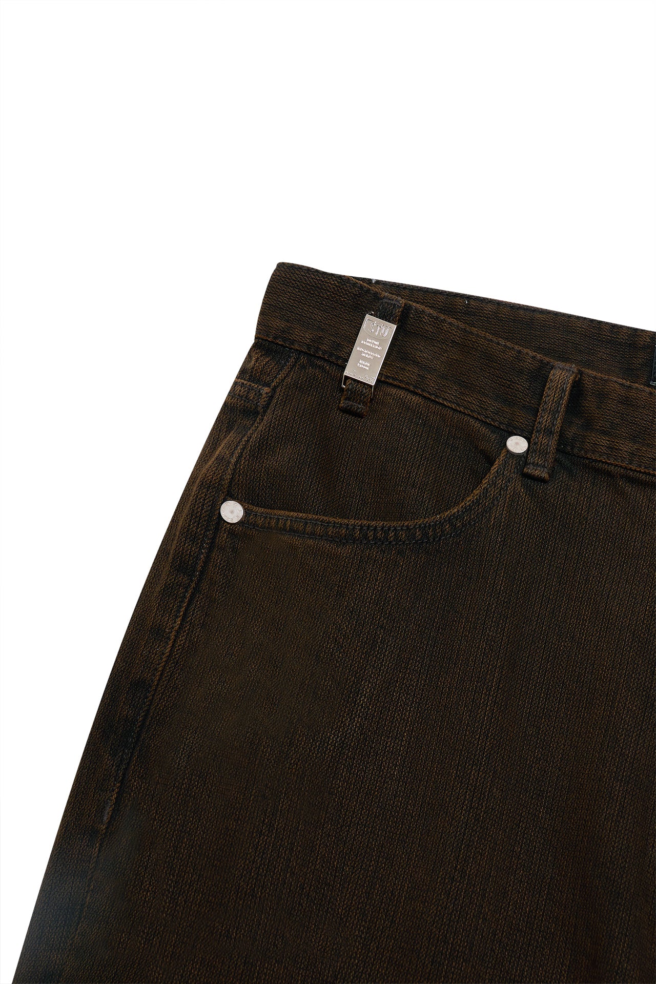 Stu - Straight Denim Pants (Brown) product image 14 | TRAB K-Fashion Australia