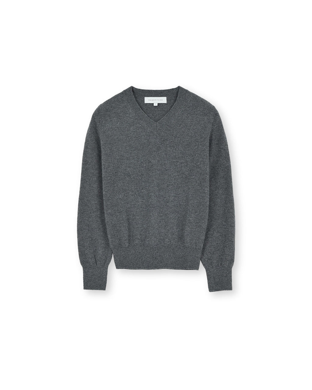 Brownyard - Extra Super Fine V Neck Knit (Charcoal) product image 3 | TRAB K-Fashion Australia