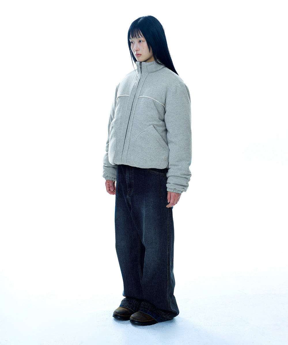 Coyseio - Cozy Sweat Down Jacket (Melange Grey) product image 10 | TRAB K-Fashion Australia
