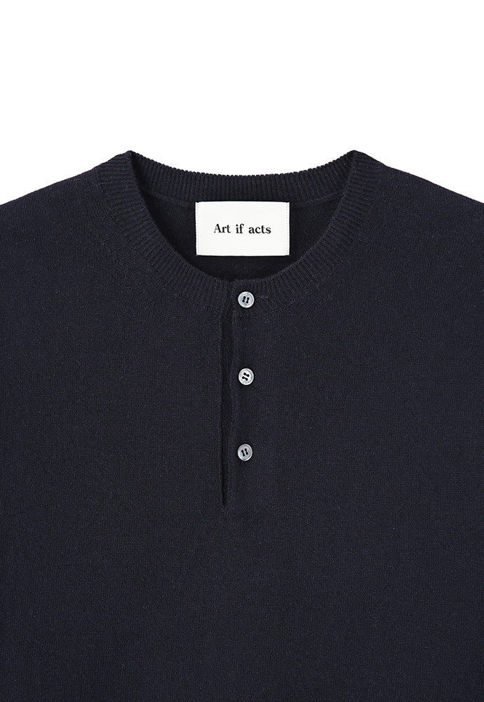 Art if acts - Henley Sweater (Dark Navy) product image 7 | TRAB K-Fashion Australia