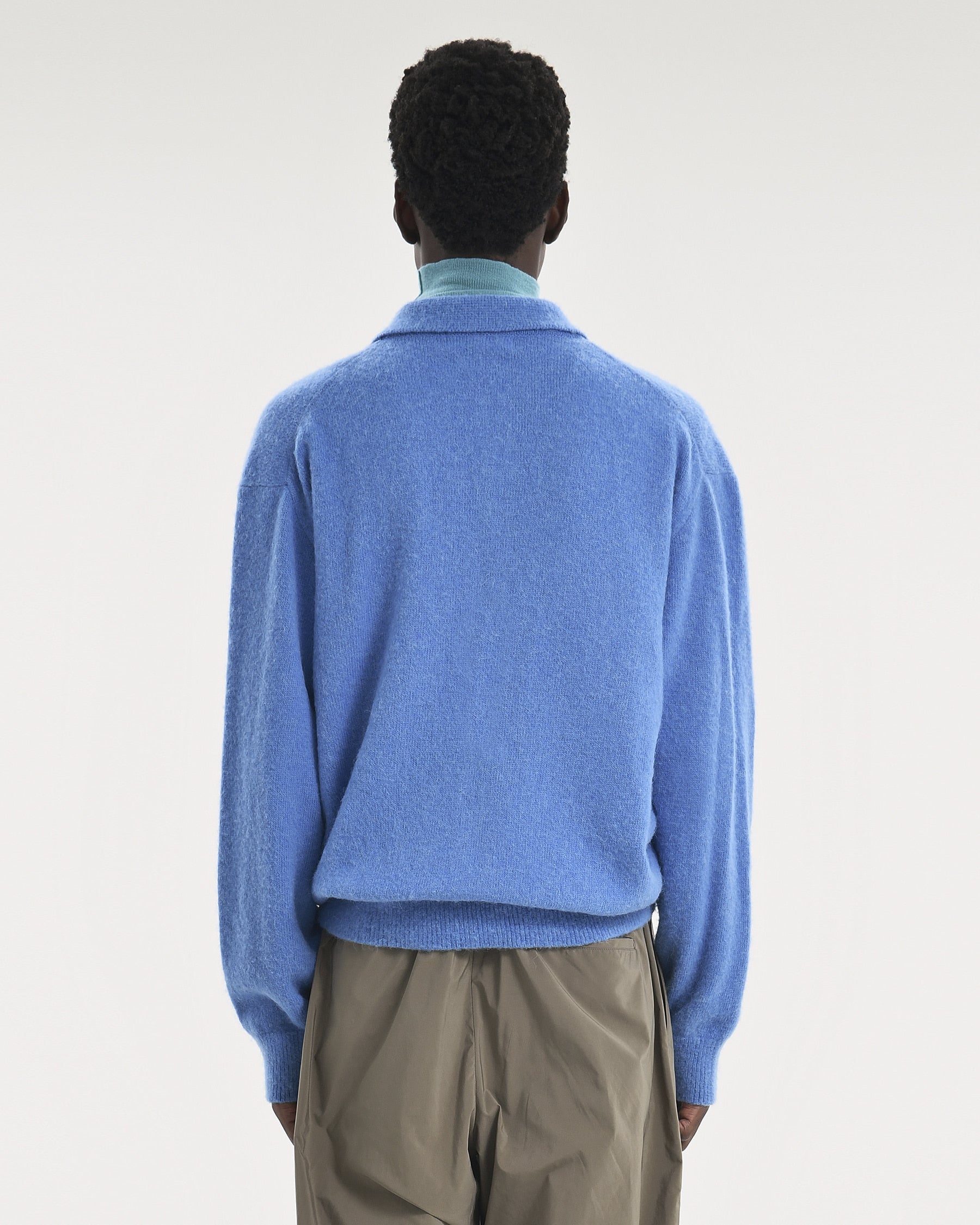 Brownyard - Alpaca Collar Cardigan (Blue) product image 2 | TRAB K-Fashion Australia