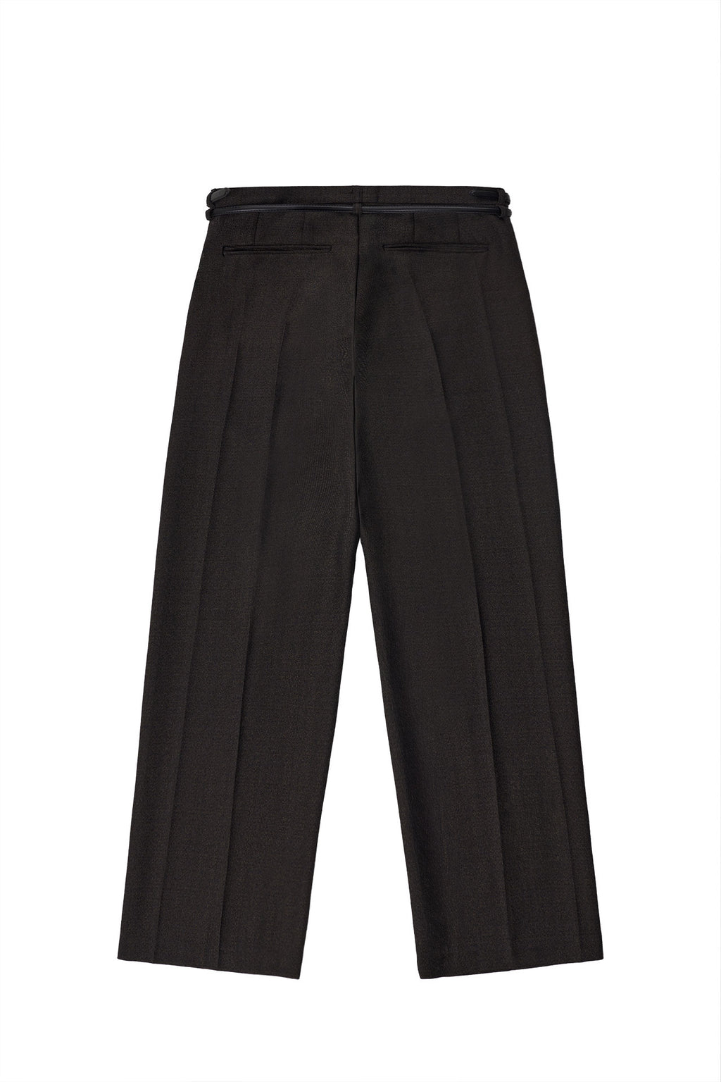STU - Crease Double Belt Slacks (Brown) product image 18 | TRAB K-Fashion Australia