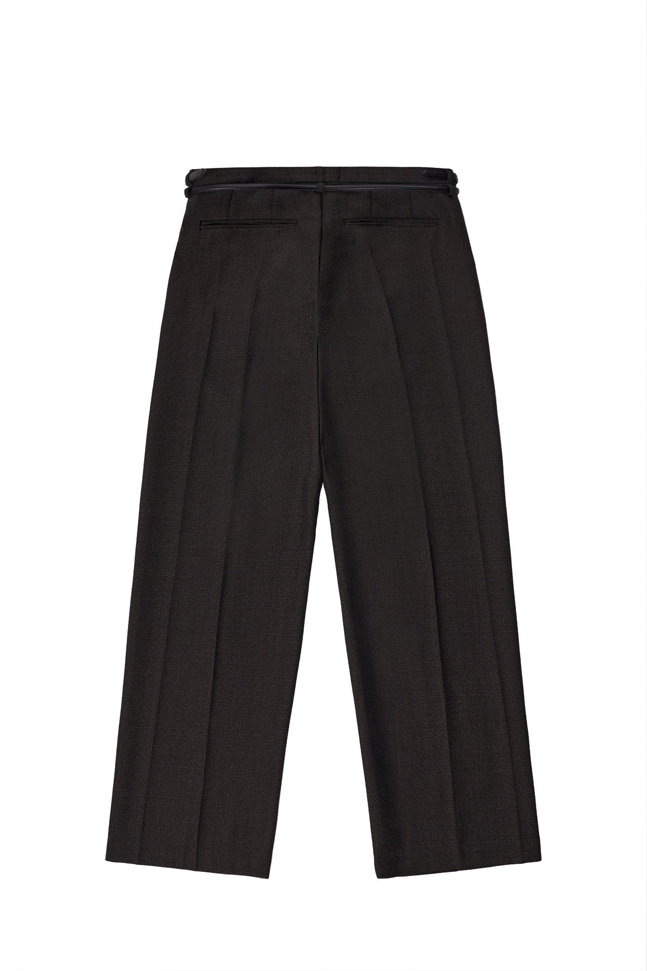 STU - Crease Double Belt Slacks (Brown) product image 18 | TRAB K-Fashion Australia