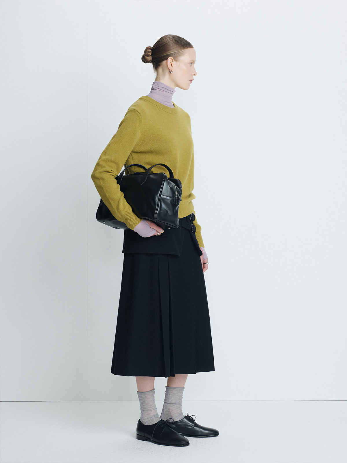Tonywack - Wool Blend Crew-Neck Knit (Olive Green) product image 4 | TRAB K-Fashion Australia