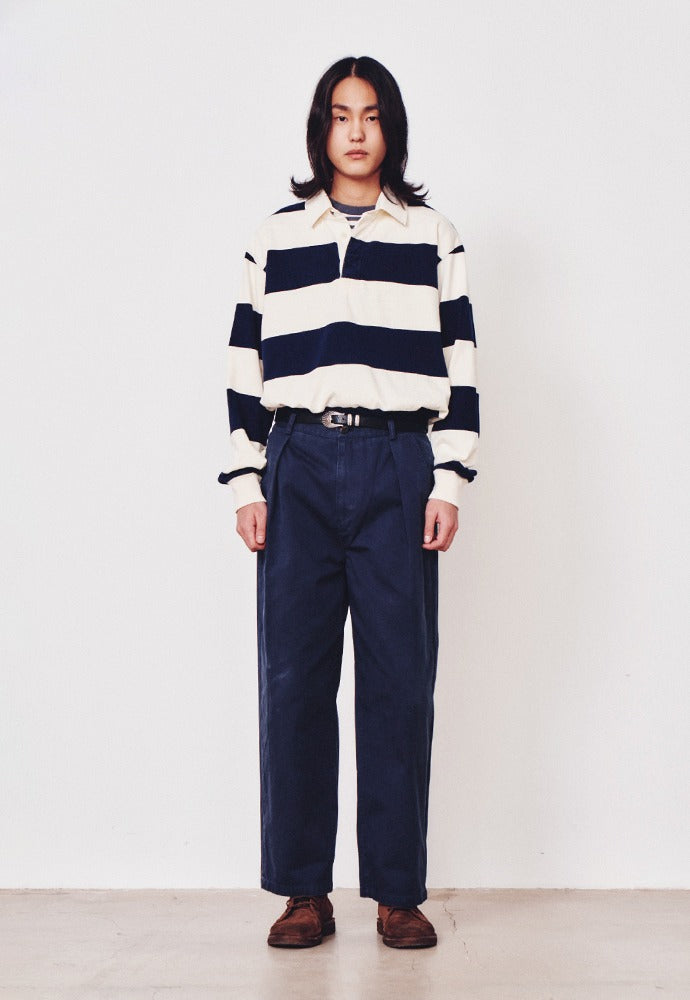 Art if acts - Garment Washed Rugby Tee (Navy) product image 1 | TRAB K-Fashion Australia