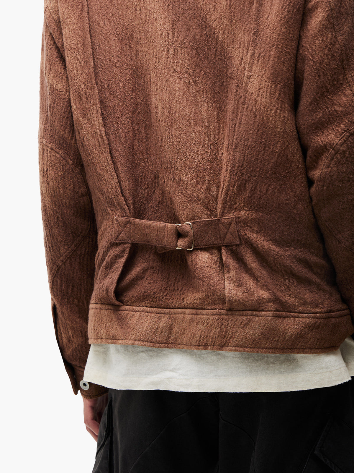 Jiyong Kim - Sun-Bleached Wool Trucker Jacket (Beige) product image 8 | TRAB K-Fashion Australia