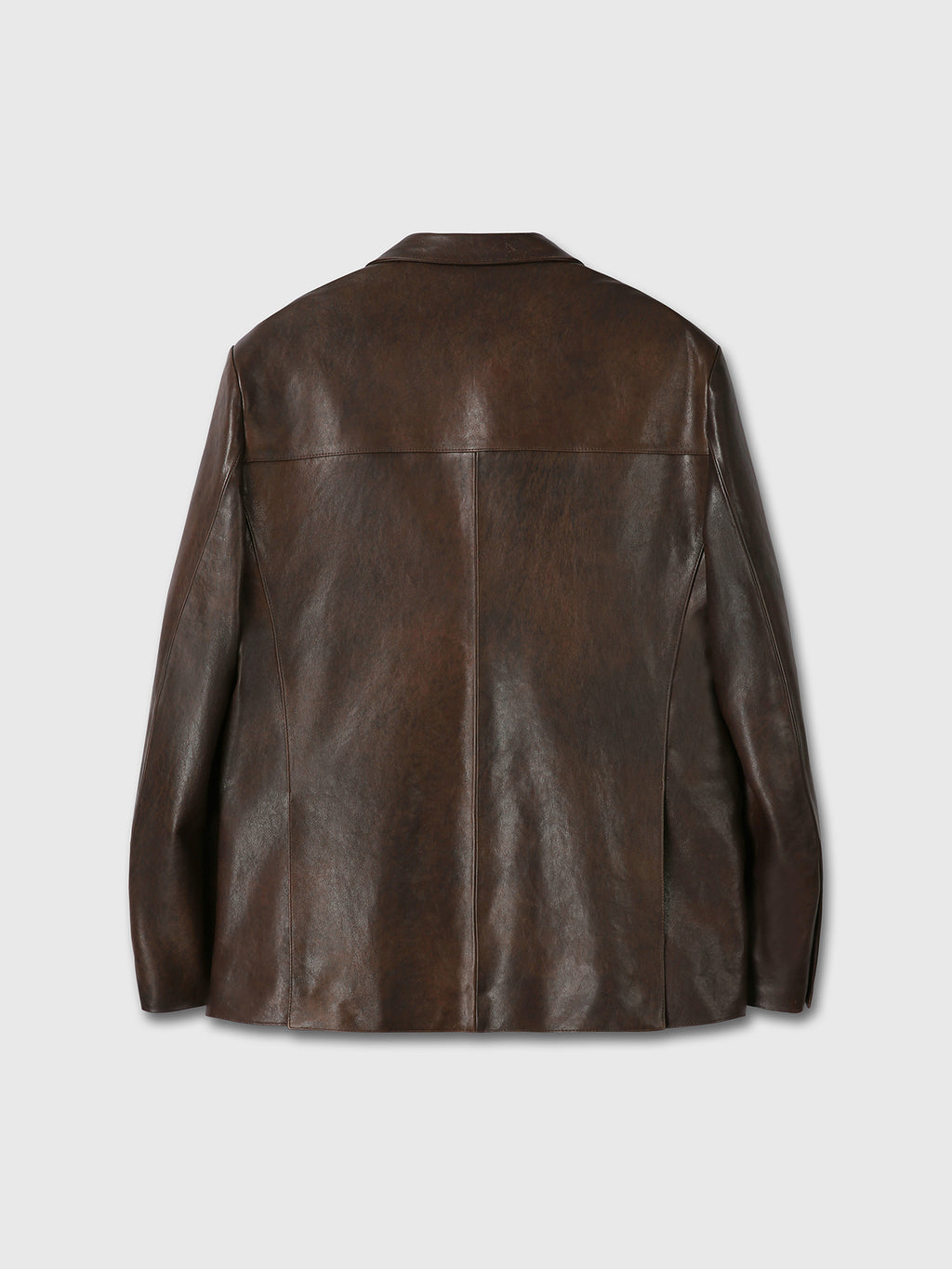 Tonywack - Vegetable Lamb Leather Blazer Jacket (Brown) product image 12 | TRAB K-Fashion Australia