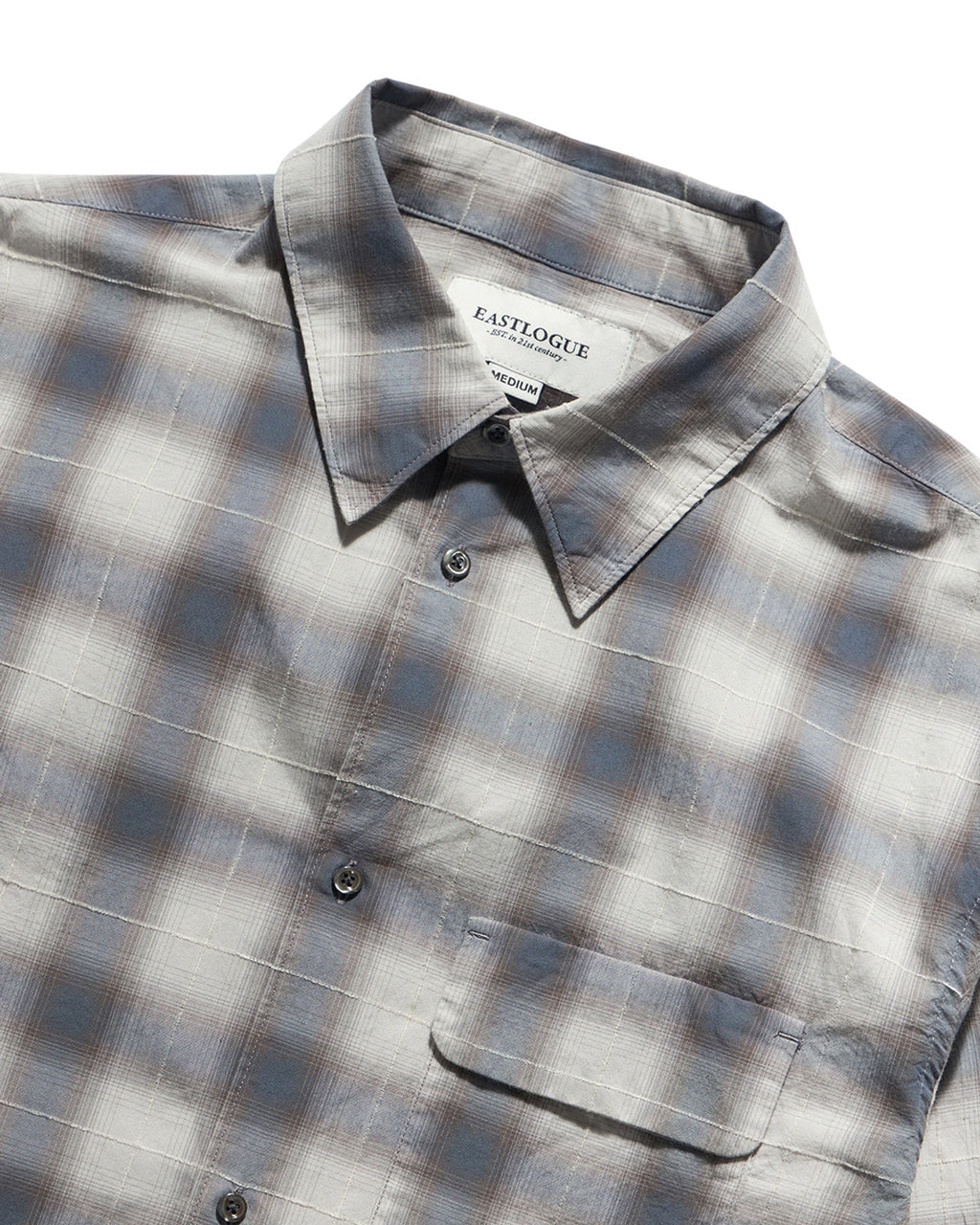 Eastlogue - Holiday Shirts (L.grey & Blue Check) product image 7 | TRAB K-Fashion Australia