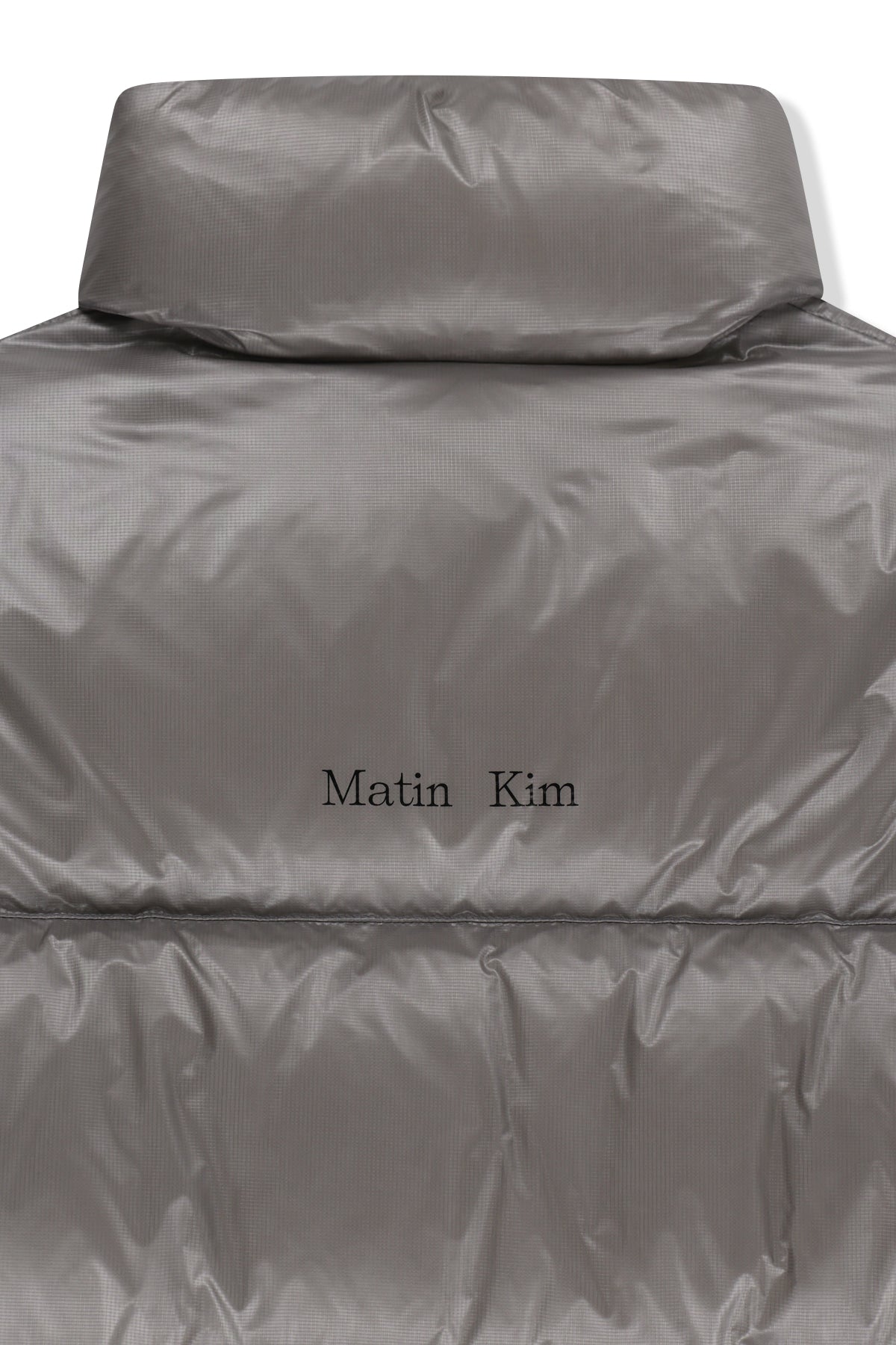 Matin Kim - Icon Logo Down Jumper (Light Grey) product image 6 | TRAB K-Fashion Australia