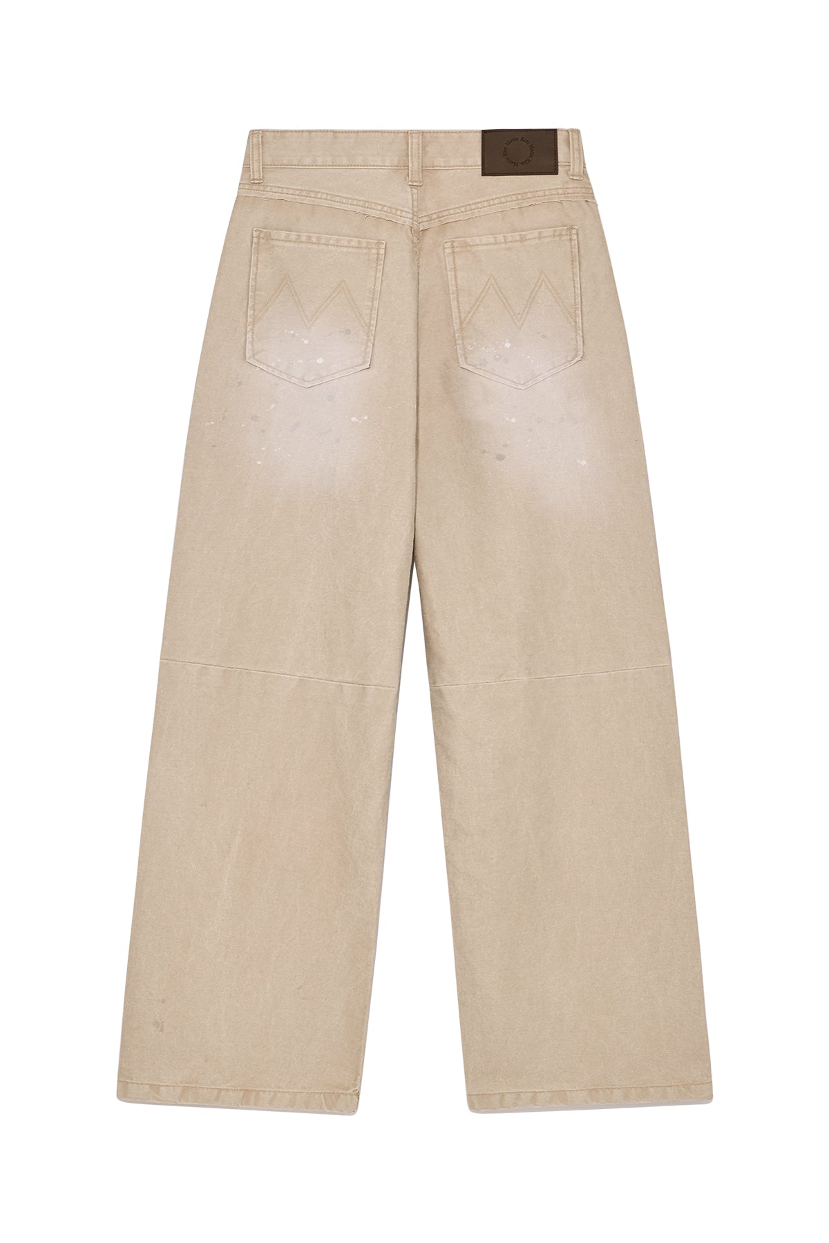 Matin Kim - Unbalance Cut Point Vintage Cotton Pants (Beige) product image 2 | TRAB K-Fashion Australia