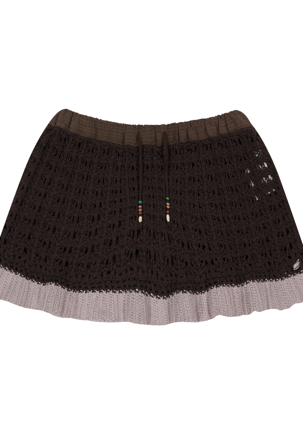 Coyseio - Layered Knit Skirt (Brown) product image 2 | TRAB K-Fashion Australia