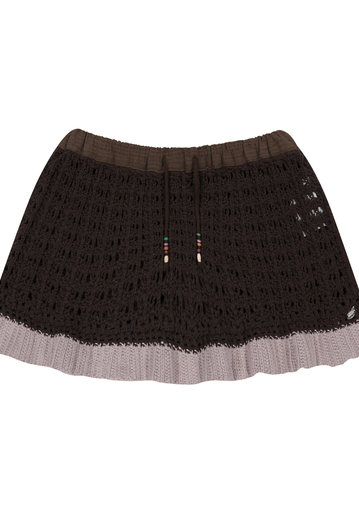 Coyseio - Layered Knit Skirt (Brown) product image 2 | TRAB K-Fashion Australia