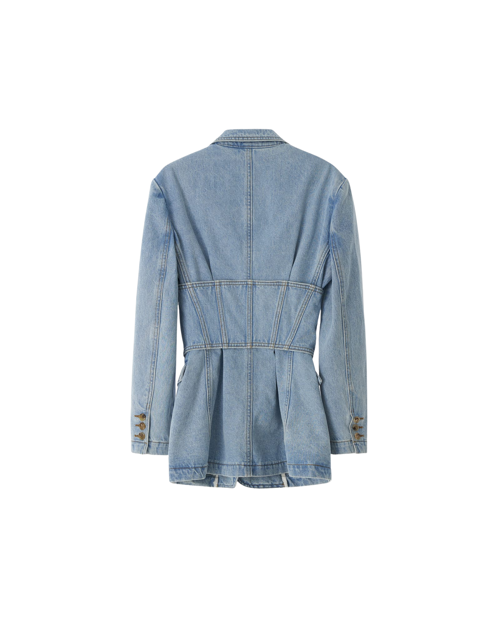 Kimhe Kim - Three Buttons Corset Single Jacket (Sky Blue) product image 4 | TRAB K-Fashion Australia