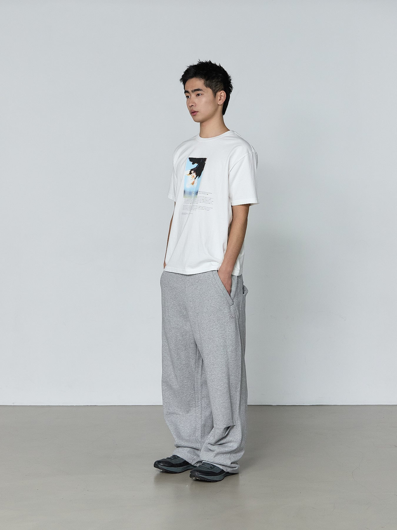 San San Gear - Over Tech T-Shirt (White) product image 1 | TRAB K-Fashion Australia