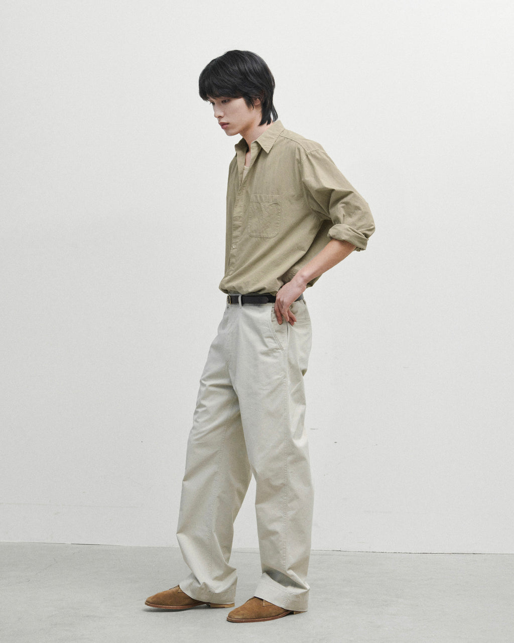 Brownyard - Vintage Cotton Pants (Stone) product image 2 | TRAB K-Fashion Australia