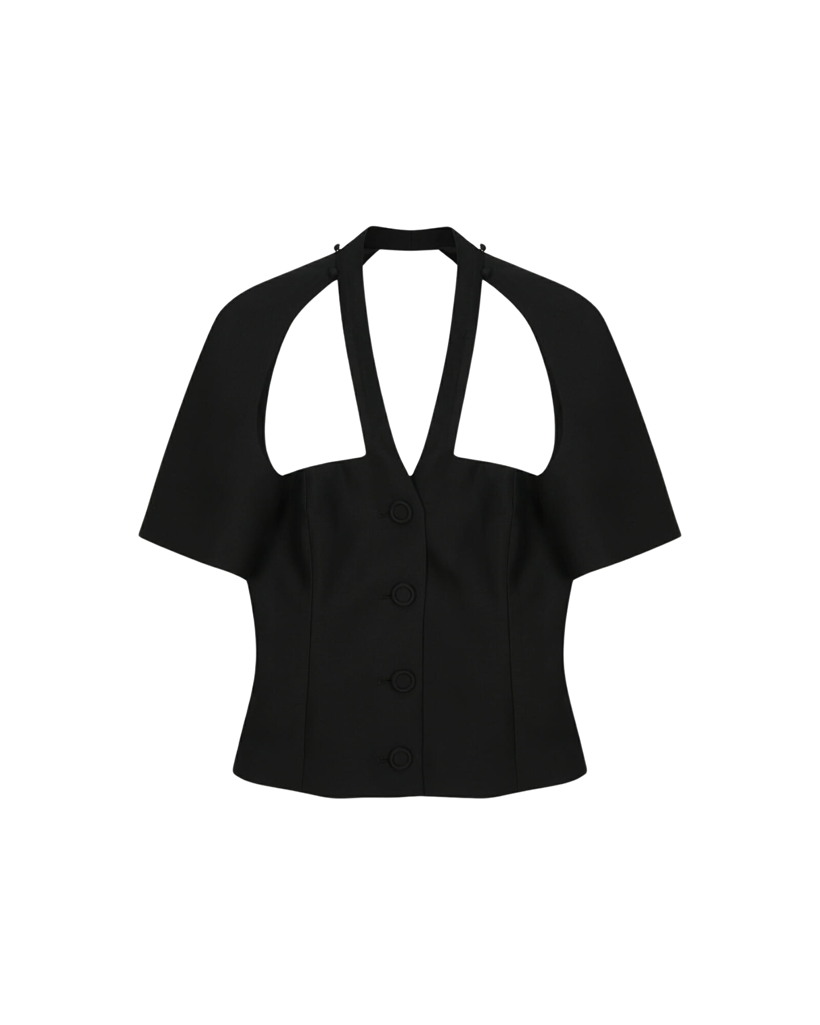 Kimhe Kim - Mw Short Sleeve Top (Black) product image 1 | TRAB K-Fashion Australia