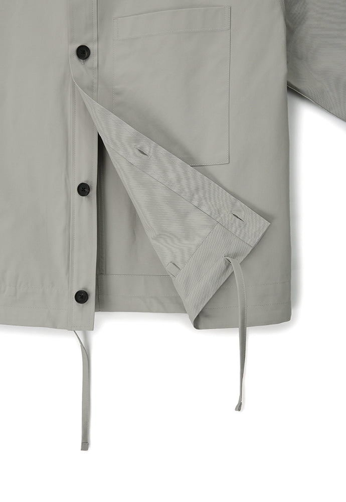 Art if acts - One Pocket Stand Collar Shirt (Grey) product image 10 | TRAB K-Fashion Australia