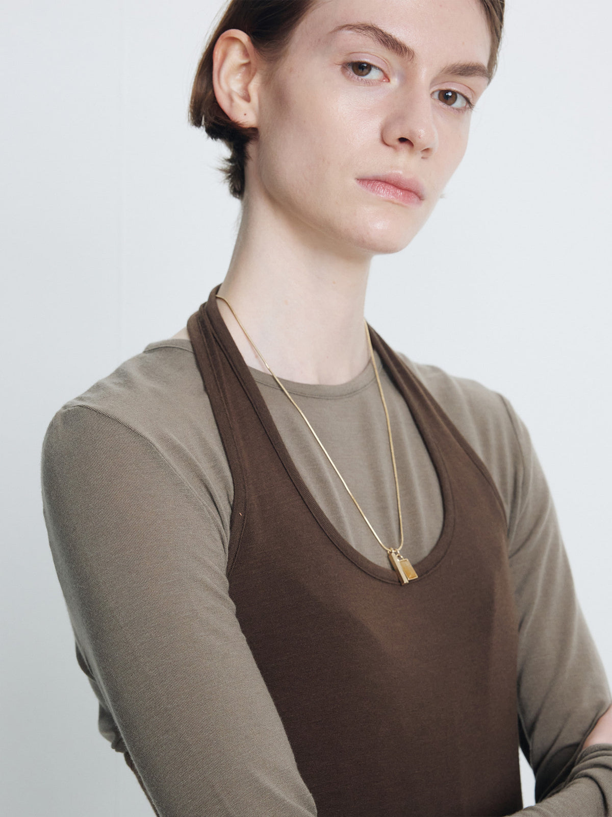 Tonywack - Halter Top (Brown) product image 5 | TRAB K-Fashion Australia