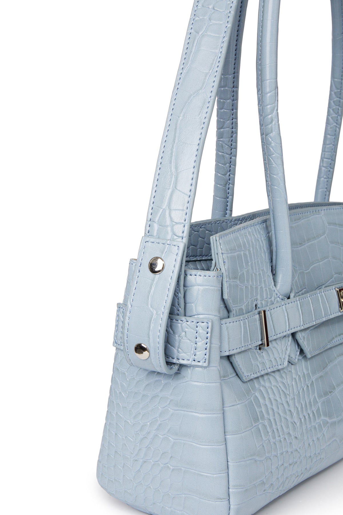 Deinet - Crocodile Pattern Two-Way Bag (Sky Blue) product image 8 | TRAB K-Fashion Australia