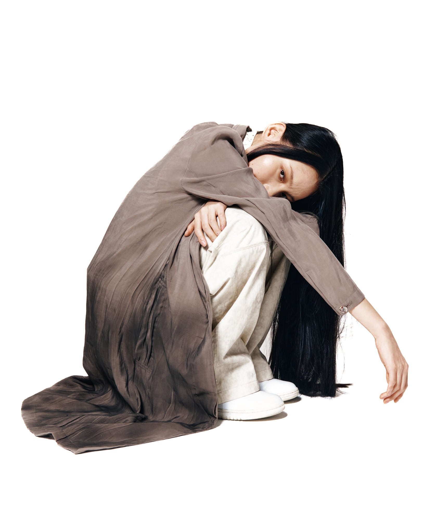 XLIM - Ep.8 Women 01 Shirt Coat (Dark Taupe) product image 14 | TRAB K-Fashion Australia