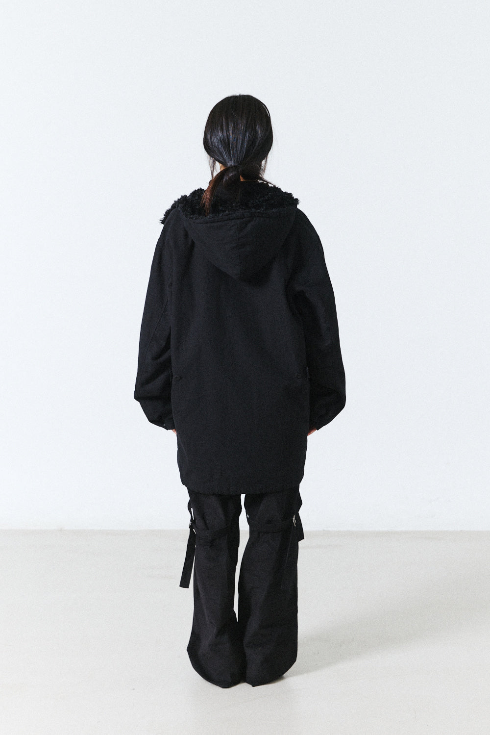 Hatchingroom - Hooded Mil Parka (Black) product image 13 | TRAB K-Fashion Australia