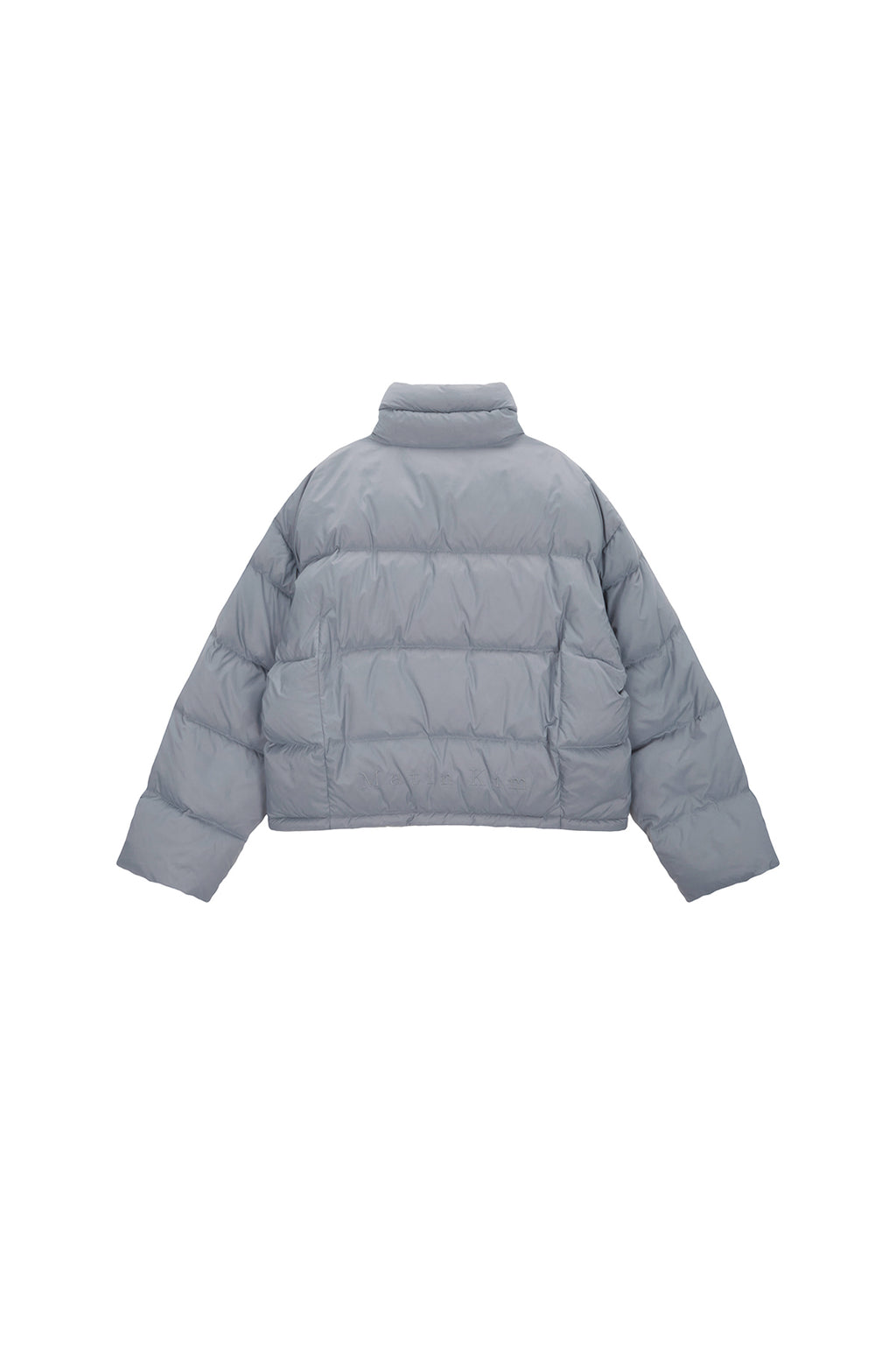 Matin Kim - Logo Taping Puffer Down Jumper (Grey) product image 2 | TRAB K-Fashion Australia
