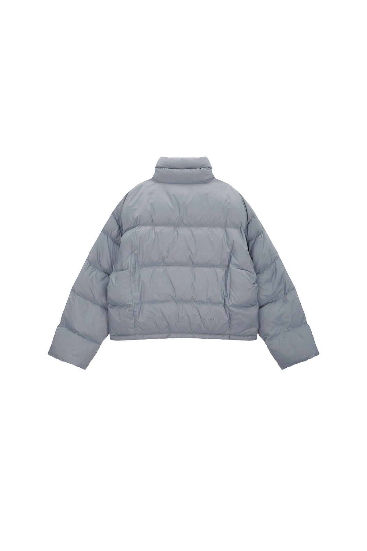Matin Kim - Logo Taping Puffer Down Jumper (Grey) product image 2 | TRAB K-Fashion Australia