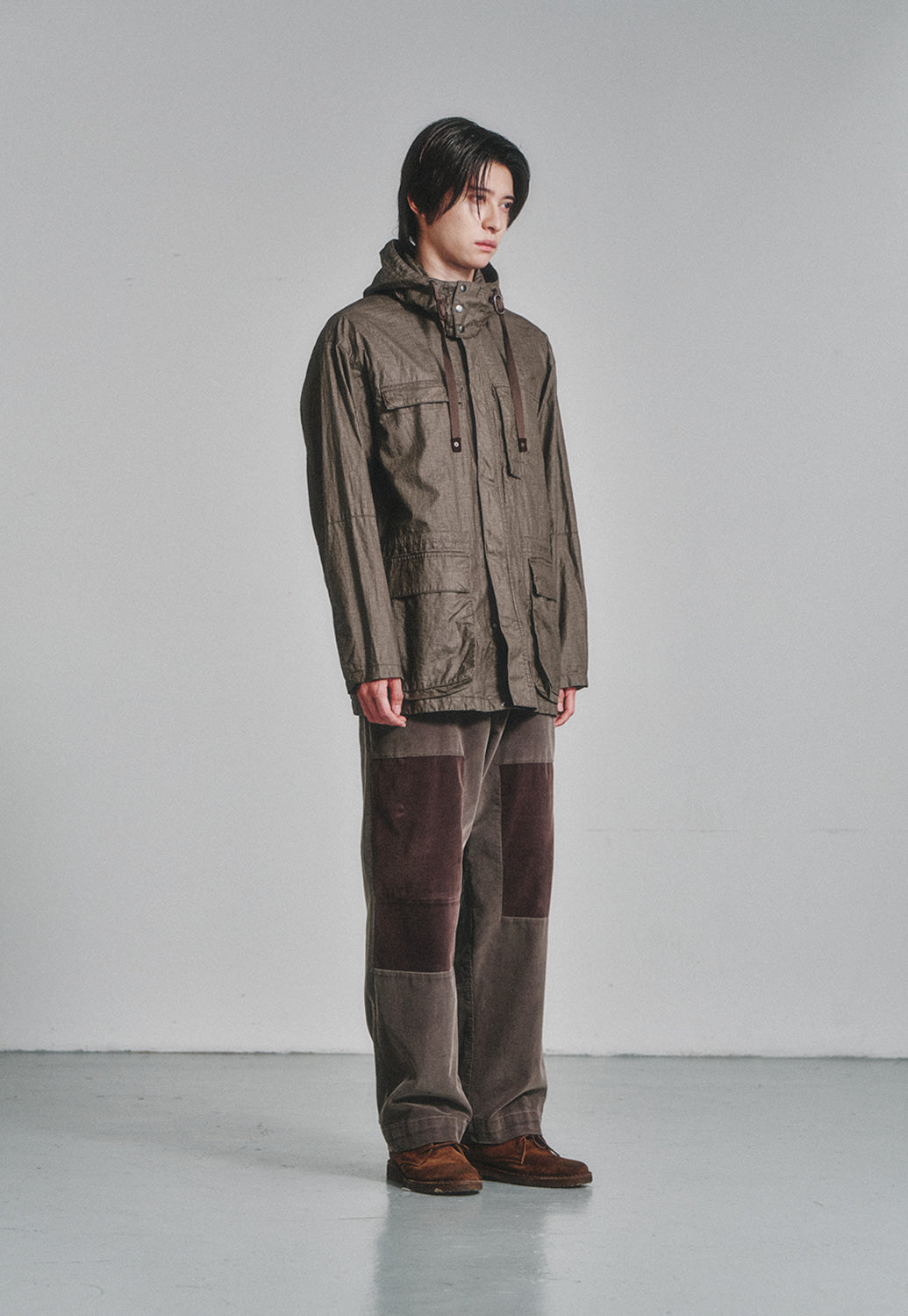 Art if acts - Linen Rain Parka (Wood) product image 2 | TRAB K-Fashion Australia