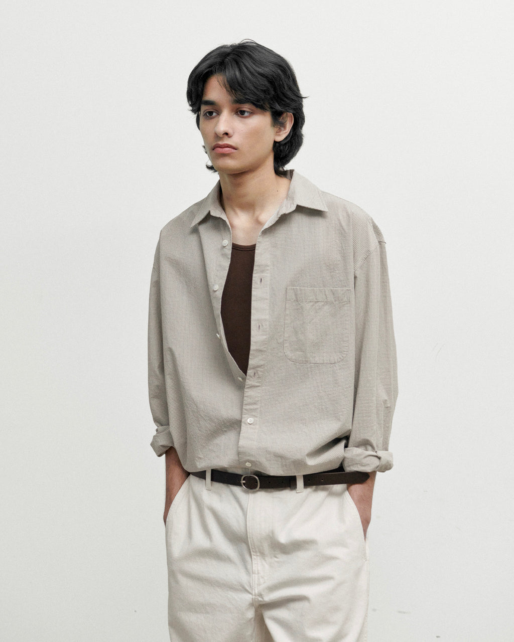 Brownyard - Steady Shirt (Ivory Check) product image 1 | TRAB K-Fashion Australia
