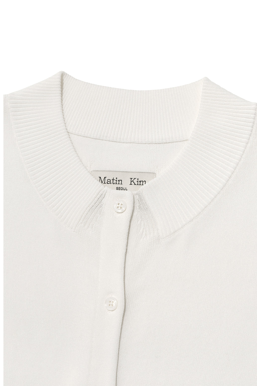 Matin Kim - Pocket Point Half Cardigan (Ivory) product image 3 | TRAB K-Fashion Australia
