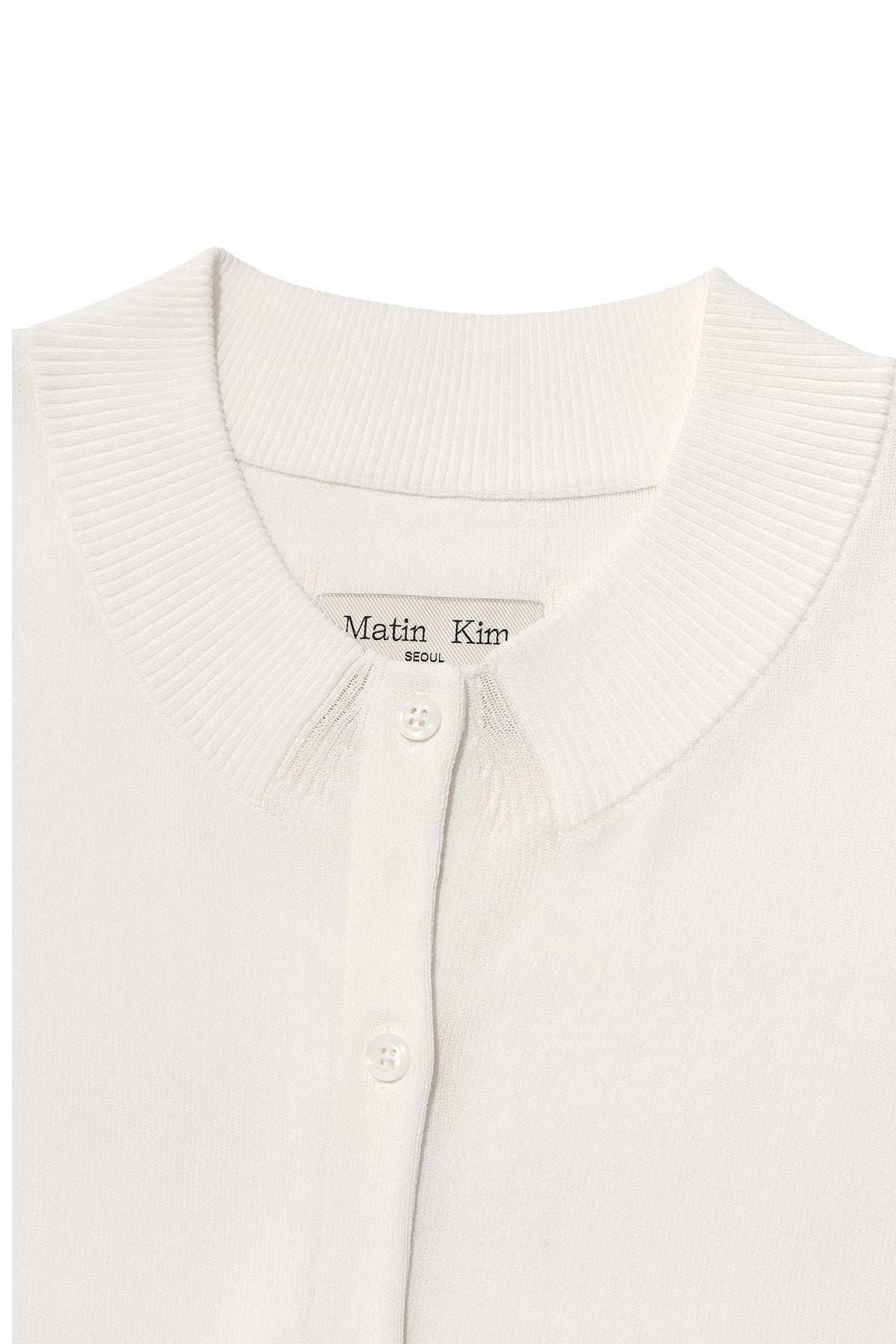 Matin Kim - Pocket Point Half Cardigan (Ivory) product image 3 | TRAB K-Fashion Australia