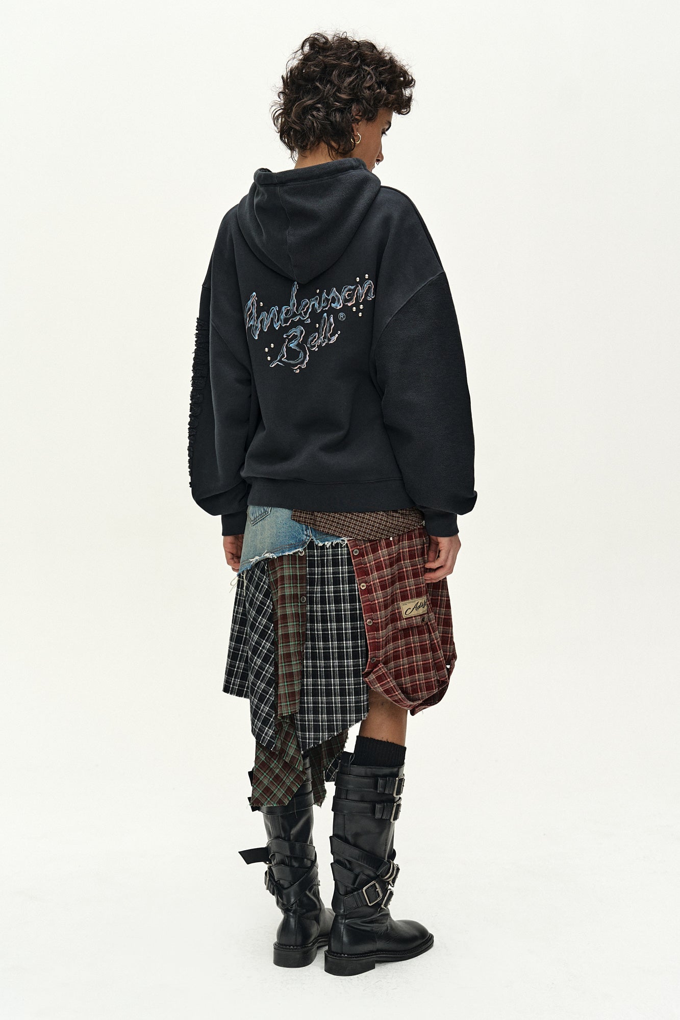Andersson Bell - Denim Combination Shirt Patchwork Skirt (multi) (Multi) product image 5 | TRAB K-Fashion Australia