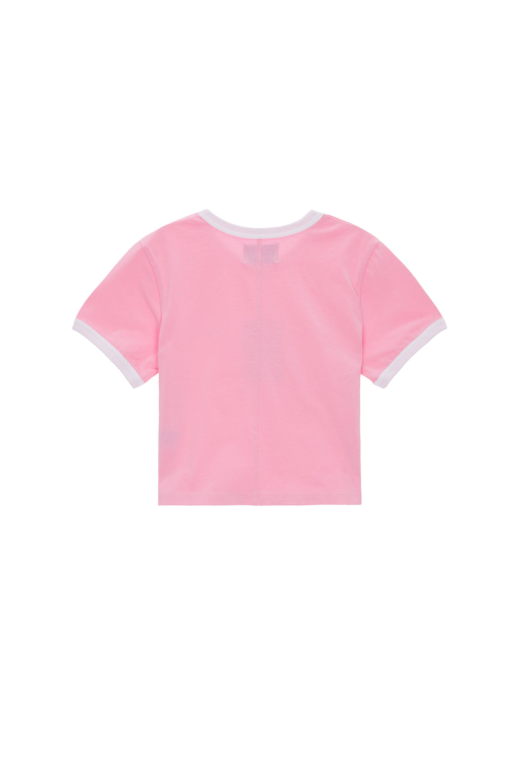 Matin Kim - Circle Logo Ringer Crop Top (Pink) product image 2 | TRAB K-Fashion Australia
