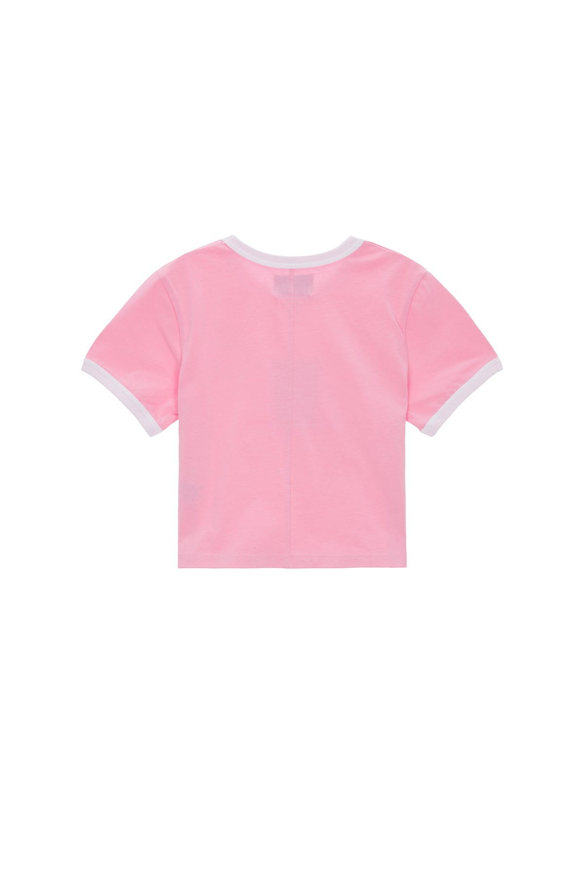 Matin Kim - Circle Logo Ringer Crop Top (Pink) product image 2 | TRAB K-Fashion Australia